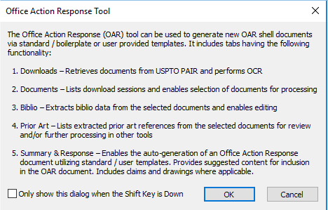 Office Action Response Tool