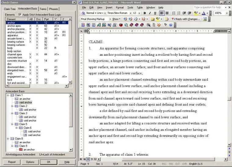 PatentOptimizer Screen Shot